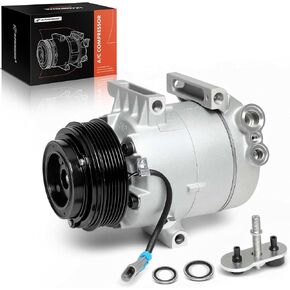 A-Premium Air Conditioner AC Compressor with Clutch Compatible with Chevrolet Malibu 3.5L 2004-2006, Pontiac G6 3.5L 2005-2006, CVC Style
