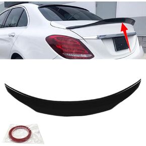 المفسد الجذع الخلفي PSM نمط PSM ملاءمة لـ Mercedes Benz C-Class W205 C180 C200 C300 C43-AMG C63-AMG 2015-2021 (Gloss Black)