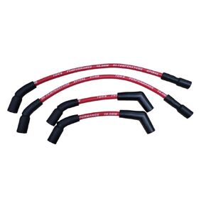 Ton's Performance RED 10mm Spark Plug Wires Silicone Compatible with M8 Harley Davidson Softail 2018+ FX FXST 2024 Road King/Street Glide, TONS-18M8FXFL-RD-10MM