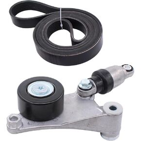 ApplianPar Drive Belt Tensioner Pulley and Serpentine Belt Component Kit for Toyota Camry Solara RAV4 Highlander Scion tC 2.4L