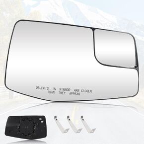 Youxmoto Replacement Passenger Right Side Mirror Glass, for Chevy Silverado/for GMC Sierra 1500 2019-2023, Replace 84309709, Convex Heated Side View Mirror with Backplate