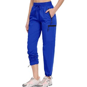 Oalka Women's Hiking Pants Water Resistant Quick Dry Cargo Pockets Pants