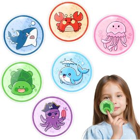Comfytemp Kids Ice Packs for Boo Boos, FSA HSA Eligible, Baby Small Gel Ice Packs for Injuries Reusable, Mini Hot Cold Compress for Pain Relief, Toothache, Fever, Toddler First Aid - 6 PCS - Vehicle