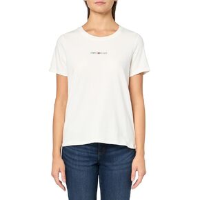 Tommy Hilfiger Women's Printed Micro Graphic Set in Sleeves T Shirt