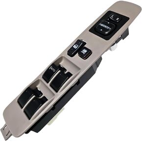 SwitchDoctor Window Master Switch & Bezel for 2001-2004 Toyota Tacoma (Double Cab ، 84820-04020 ، 74202-35010-B0 ، Medium Carcoal)
