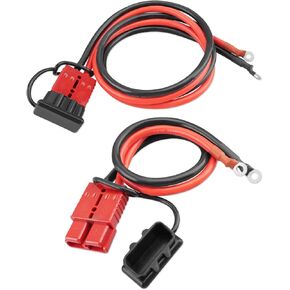 7 FT Quick Disconnect Winch Power Cable 4 Gauge 4 AWG Copper Wiring for Easy Connect and Disconnect Heavy Duty Battery Wiring Kit