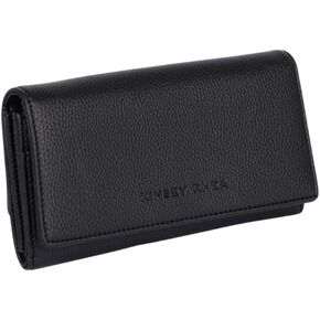 Grace RFID محفظة حظر ، فتحات بطاقة متعددة ، zip Pocket (أسود)