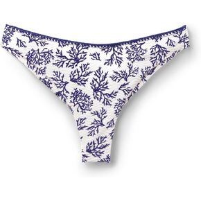 Woman's Brazilian Swimsuit Bottoms Blue Corals