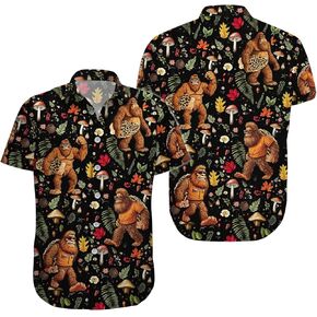 Cat Lovers Hawaiian Shirt for Men Women, Unisex Animal Print Button Down Shirt, Cat Print Shirt Short Sleeve for Adult