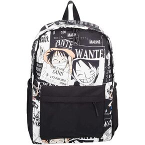 18-Inch One OP Piece Backpack Anime Merch Gift with Laptop Layer