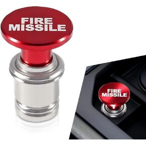 1 PC Car Scareette Wighter ، 1.77 "× 1.25" قابس خلفي سجول الألومنيوم ، ولاعة سجائر مع نمط خاص ، عالمي لمعظم السيارات والشاحنات (الأحمر)