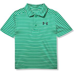 Under Armour Boys' Short Sleeve Ua Match Polo Collared Shirt, Chest Logo, Soft & Comfortable