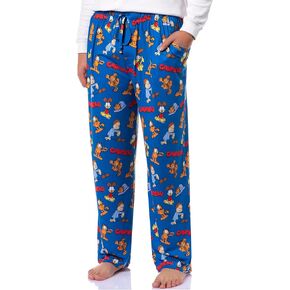 Garfield Comic Men's Odie Jon Sleep Tossed Print Pajama Pants for Adults