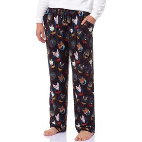 Star Trek The Next Generation TNG Men's Cat Sleep Tossed Print Pajama Pants for Adults