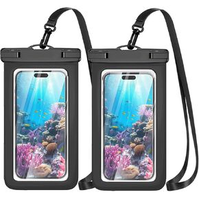 Floating Waterproof Phone Pouch IPX8 Waterproof Phone Case for iPhone 15 Pro Max 14 Plus 13 12 11 XR XS SE Galaxy S24 S23 S22 FE Up to 7.2'', Water Proof Dry Bag For Beach Swim Kayak