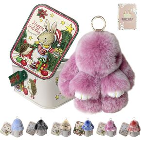 سلسلة مفاتيح عيد الفصح مع صندوق الصفيح ، سلاسل مفاتيح محظوظة بونيلولو ، سلسلة مفاتيح أرنب ناعمة مصنوعة يدويًا in Kuwait
