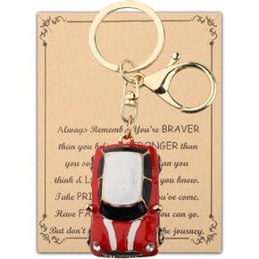 BNQL Car Keychain Carnes Higds Car Lovers For Men Women New Drivers Hompts 3D Metal Car Model Key Chain Shape Keyring