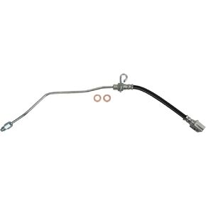 TRQ Rear Left Brake Hose Drivers Side Compatible with 2002-2008 Dodge Ram 1500