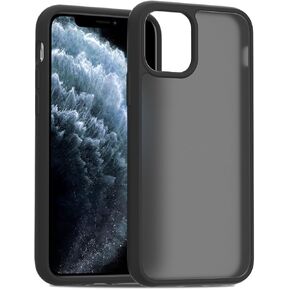 for iPhone 14 Case Matte, Frosted Translucent Back Anti-Fingerprint Slim Shockproof Drop Protection Phone Cover for iPhone 14 6.1-Inch, Black