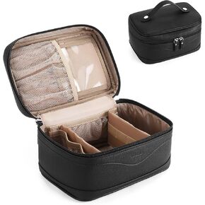 Telena Large Makeup Bag, Travel Toiletry Bag for Women, Vegan Leather Makeup Organizer Case Cosmetic Bag for Travel Essentials