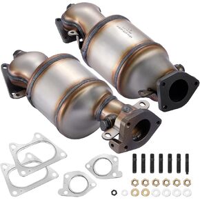 BDFHYK 2-PC Front And Rear Exhaust Manifold Catalytic Converter with Gasket Kit Compatible with Acura MDX 03-09, Compatible with Hocnda Accord 03-07, V6 3.0L 3.2L, EPA Compliant, Replace 674850