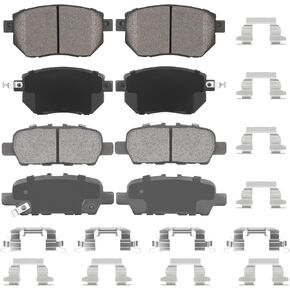 Front & Rear Ceramic Brake Pads Set for Nissan 2003-2011 Murano, Maxima 2004-2008, for INFINITI FX35 FX45 8PCS
