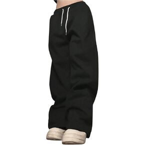 SHENHE Men's Drawstring Open Bottom Loose Sweatpants Workout Lounge Casual Pants Trousers
