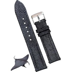Handmade Lizard Watch Band Men Quick Release Premium Stingray Leather Watch Strap Replacement Stainless Steel Buckle Bespoke 18mm 19mm 20mm 21mm 22mm 24mm