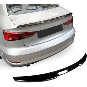 Rear Spoiler Wings for Audi A3 2014-2020 A3 S3 RS3 Sedan 4 Door Trunk Spoiler Wing Trunk Tail Rear Trunk Lid,Glossy Black - High Kick M4 Style