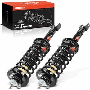 A-Premium Rear Pair (2) Complete Strut and Coil Spring Assembly Compatible with Honda Accord 2013 2014 2015 2016 2017, Driver and Passenger Side
