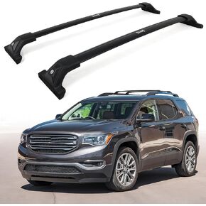 265lbs Lockable Heavy Duty Roof Rack Cross Bar for GMC Acadia 2017-2023 Cargo Bar Multi Functional Design for Bike Kayak Luggage