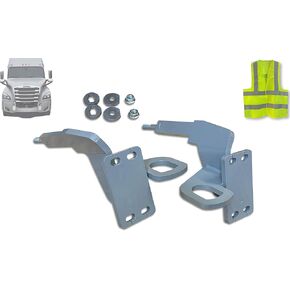 KOZAK EX-Guard Bumper Guard Brackets Mounting Hardware Set for Freightliner Cascadia 2018 and Newer