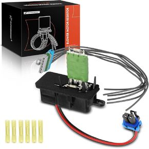 A-Premium HVAC Blower Motor Resistor with Wire Harness Kit Compatible with Chevrolet, GMC & Isuzu Models - C4500/C5500 /C6500/C7500 Kodiak, C8500, Express 1500/2500/3500/4500, HTR, HVR, HXR