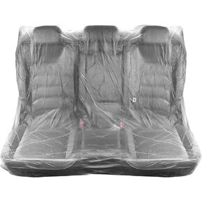 10PCS Plastic Seat Covers for Cars Back Seats,Universal Disposable Car Seat Covers for Providing Temporary Seat Dust and Water Protection,Disposable Seat Covers for Cars