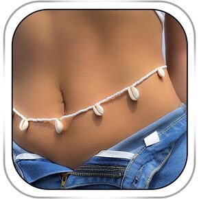 Pearl Waist Chain Belly Body Jewelry Summer Beach Accessory