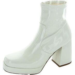 Steve Madden Womens Ever Cushioned Footbed Block Heel Ankle Boots