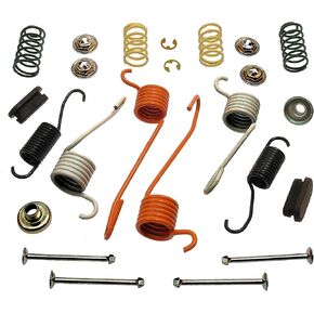 ACDELCO Professional 18K553 خلفية فرامل الطبل الينابيع مع الينابيع ، دبابيس ، التجنيب ، الغسالات ، والأغطية