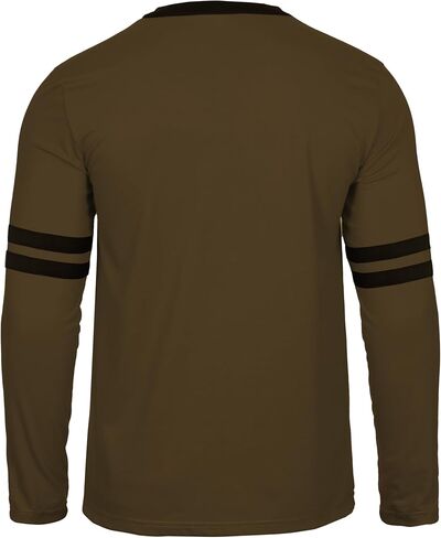 Decrum Mens Long Sleeve Shirts - Soft Comfy Casual Round Neck Full Sleeves Ringer Tee Men in Saudi Arabia