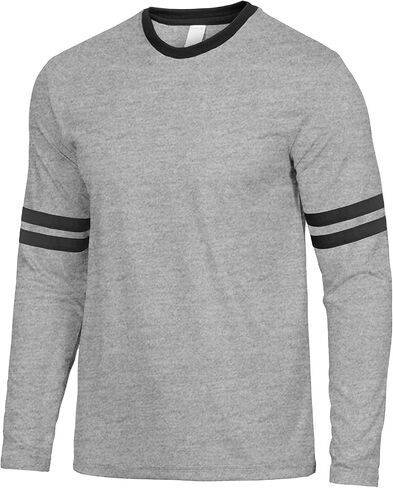 Decrum Mens Long Sleeve Shirts - Soft Comfy Casual Round Neck Full Sleeves Ringer Tee Men in Saudi Arabia