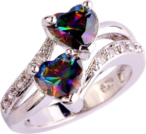 925 sterling Silver Plated Created Amethyst Halo Brilliant Women Ring Ring Ring in Kuwait