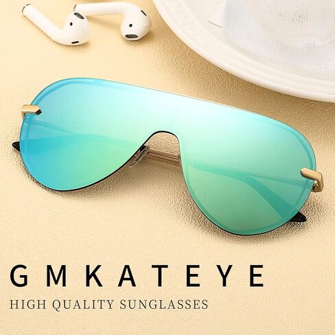 Chic Oversized Shield Sunglasses Womens Trendy, Designer Stylish UV Protection Sun Glasses Large Frame Shades in Kuwait