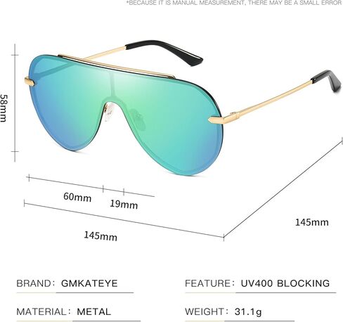 Chic Oversized Shield Sunglasses Womens Trendy, Designer Stylish UV Protection Sun Glasses Large Frame Shades in Kuwait