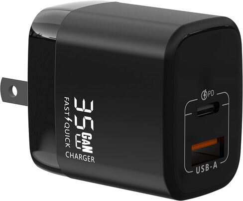 Fast 100W USB-C Charger - GaN Power Delivery - Dual USB-C Plus USB-A - Fast Compact Power Adapter for Laptops, Smart Phones, Tablets and Thousands of Other Devices (White) in Saudi Arabia