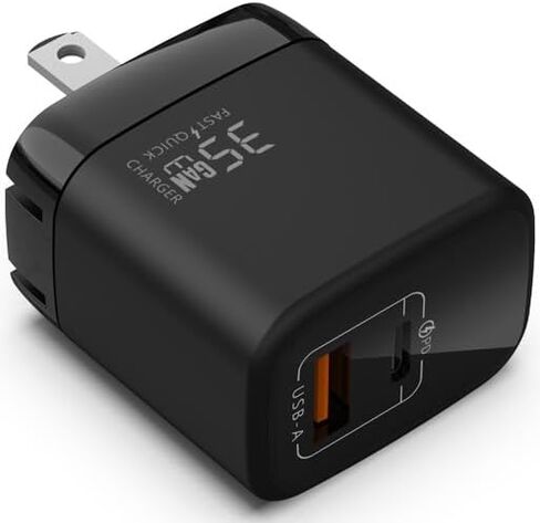 Fast 100W USB-C Charger - GaN Power Delivery - Dual USB-C Plus USB-A - Fast Compact Power Adapter for Laptops, Smart Phones, Tablets and Thousands of Other Devices (White) in Saudi Arabia