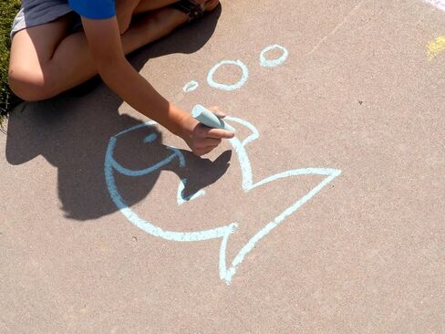 Kid Made Modern Sidewalk Chalk Set for Kids - Washable, Colored Chalk for Outdoor Play and Chalkboard Art - Ages 3+ (24 Pieces, Multicolor) in Kuwait