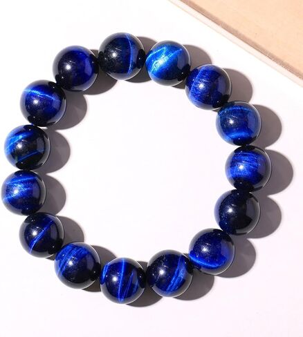 Handmade 14mm Round Beads Mens Bracelet Unisex Gem Semi Precious Gemstone Stretch Beaded Bracelets for Women 7 Inches in Saudi Arabia