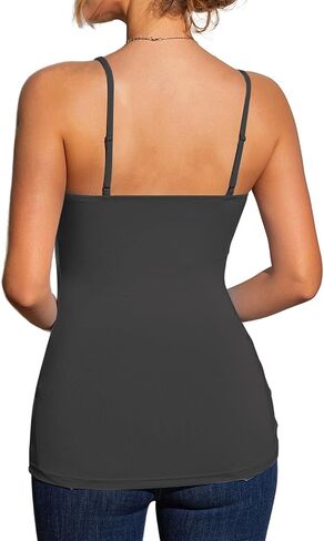 Womens Camisole Lace Tank Tops Spaghetti Straps V-Neck| Stretchy Sexy Ladies Tops Undershirt in Saudi Arabia
