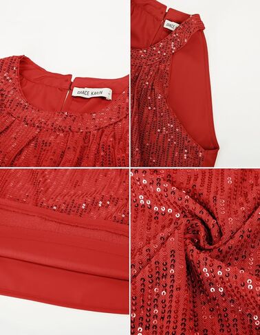 غريس كارين ترتر أسطح الرسن للنساء بلا أكمام لانهلي دبابات قمم Ruched Flowy Sparkly Club Stirts قميص الحفل in Saudi Arabia