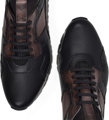 FRANCO CUADRA Men's Sneakers with Laces in Bovine Leather in Saudi Arabia