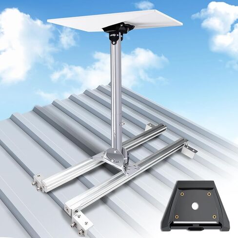Starlink Gen 3 Mount, Ybervont Starlink Mounting Kit Gen 3, Heavy Duty Starlink Long Wall Mount for Starlink Internet Kit Satellite, Starlink Pole Mount with Starlink Gen 3 Pipe Adapter in Saudi Arabia
